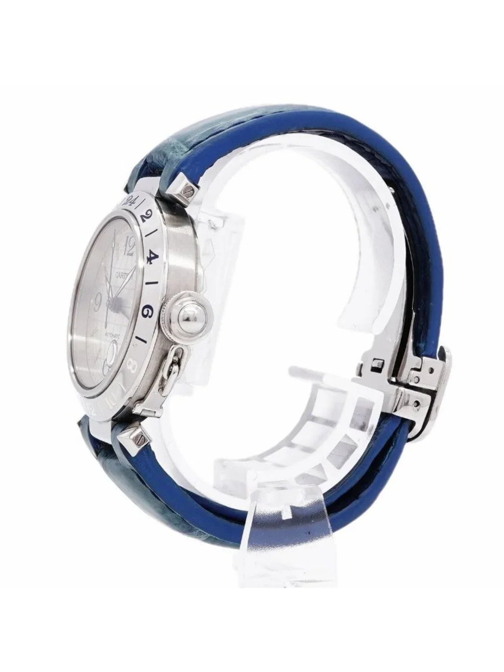 Cartier Pasha C Meridian GMT Silver Dial Watch